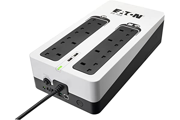 Eaton 3S Gen2 - UPS - BS, (4) UK, (4) UK surge only, USB charge (2), tower - AC 220/230/240 V - 420 Watt - 700 VA - 1-phase - 7 Ah - USB - output conn