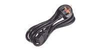 Power Cord, C19 to BS1363A (UK), 2.4m