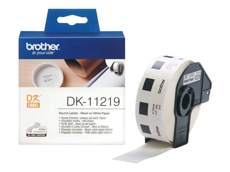 Brother Versandetiketten DK-11219 (1.200 St.), wei 12 mm
