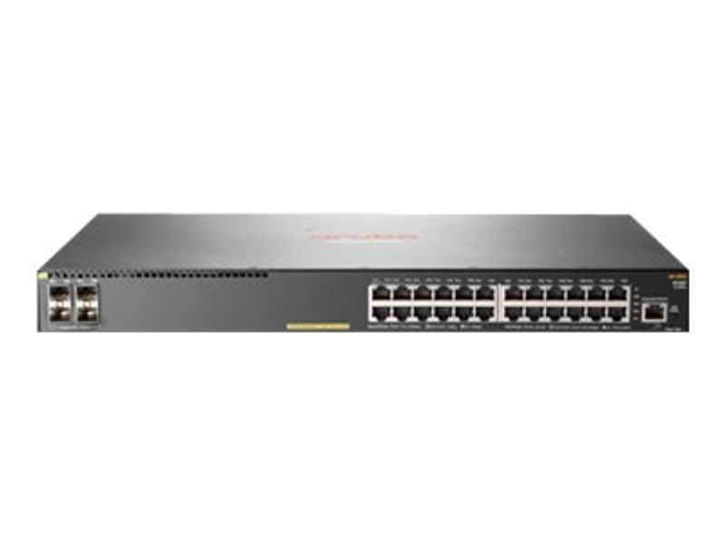 Aruba 2930F 24G PoE+ 4SFP+ Managed L3 Gigabit Ethernet (10/100/1000) Power over Ethernet (PoE) 1U Grey (JL255A)