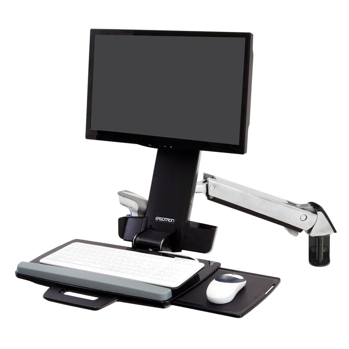 Ergotron StyleView Sit-Stand Combo Arm - Mounting kit (articulating arm, wall track mount) for LCD display / keyboard / mouse / bar code scanner (Lift