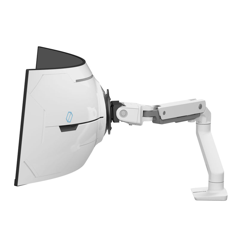 Ergotron HX Monitor Arm mit VHD-Gelenk, Tischhalterung (wei, fr 1000 R Curved Monitore)