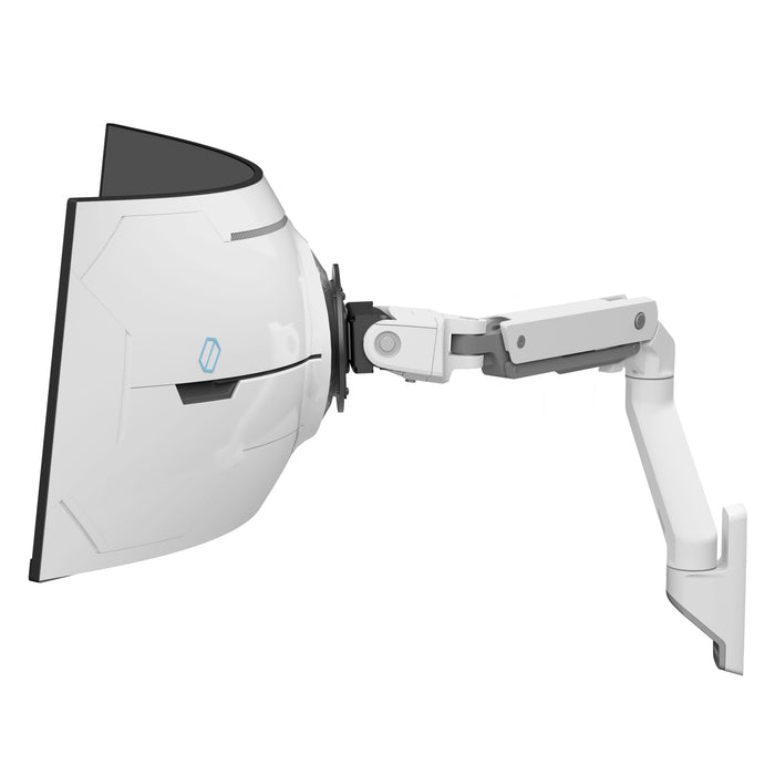 Ergotron HX - Mounting kit (articulating arm) - Constant Force Technology - for curved LCD display - for extreme-depth curved screens - white - screen