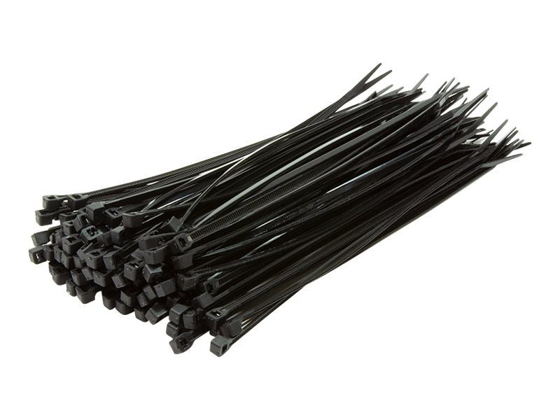 Logilink Cable tie, PA66, 100 pcs., black, W: 3.4 mm, L: 300 mm