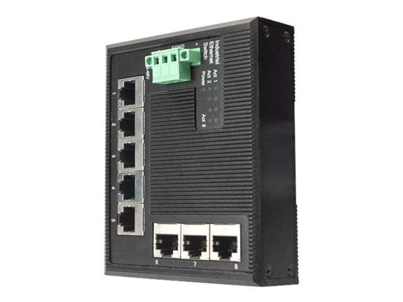 DIGITUS 8-Port Gigabit Industrie Flat Switch Unmanaged