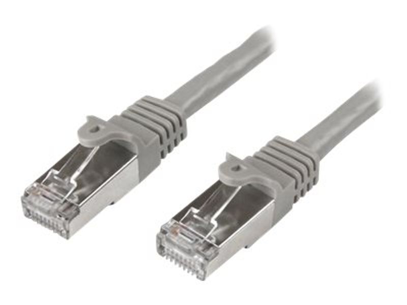 StarTech N6SPAT1MGR 1m Gray Gigabit Snagless RJ45 SFTP Cat6 Patch Cable