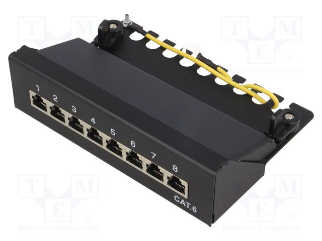 Patchpannel Desktop 8 Port Cat6 STP black LogiLink