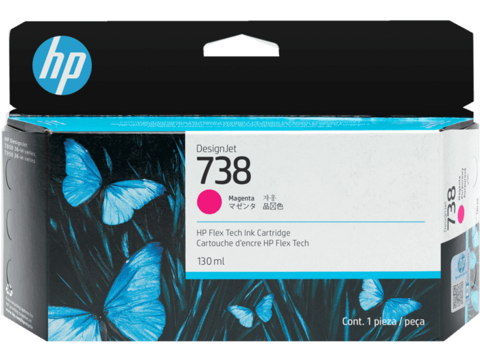 HP 738 130-ml Magenta DesignJet Ink Cartridge