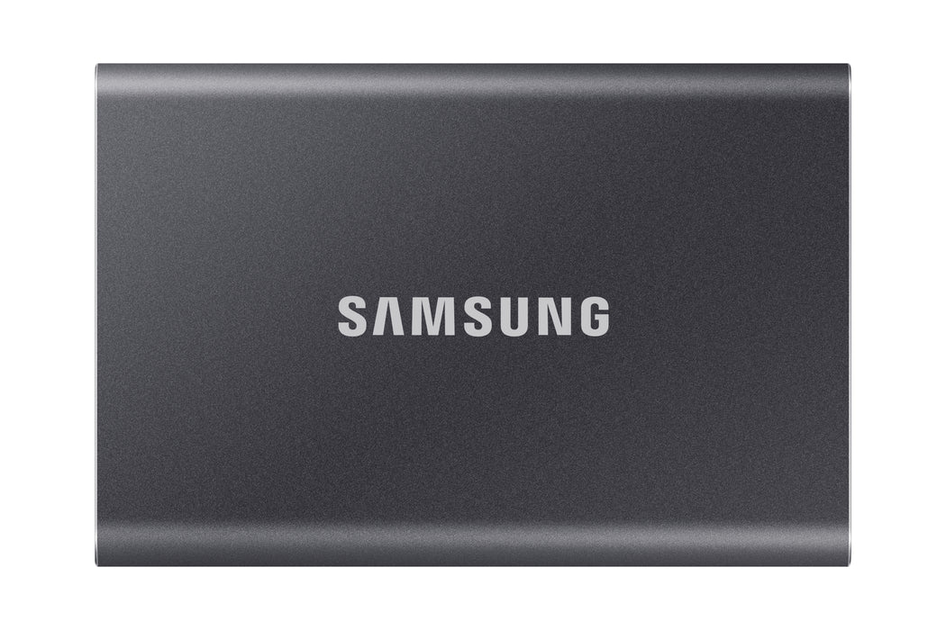 Samsung T7 MU-PC4T0T - SSD - encrypted - 4 TB - external (portable) - USB 3.2 Gen 2 (USB-C connector) - 256-bit AES - grey