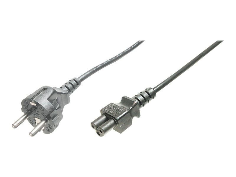 DIGITUS Deutsches Netzanschlusskabel,0,75m, schwarz