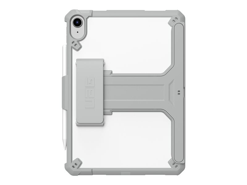 UAG Scout Healtcare Series Case for iPad 10.9 (10th Gen, 2022) - Scout w HS & KS Healthcare White/Gray - Back cover for tablet - with kickstand & hand