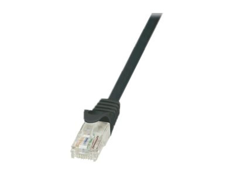 Logilink Patch Cable Cat.6 U/UTP black 1,00m EconLine