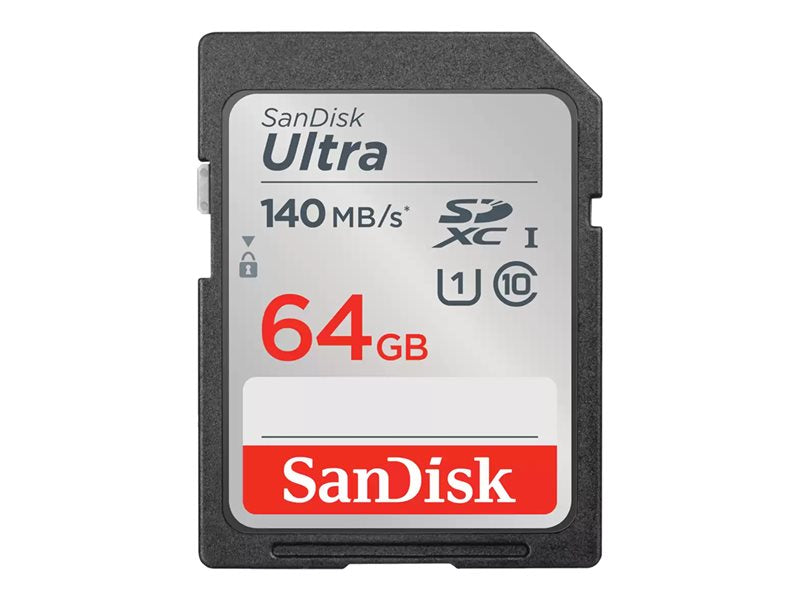 SanDisk Ultra - Flash memory card - 64 GB - Class 10 - SDHC UHS-I