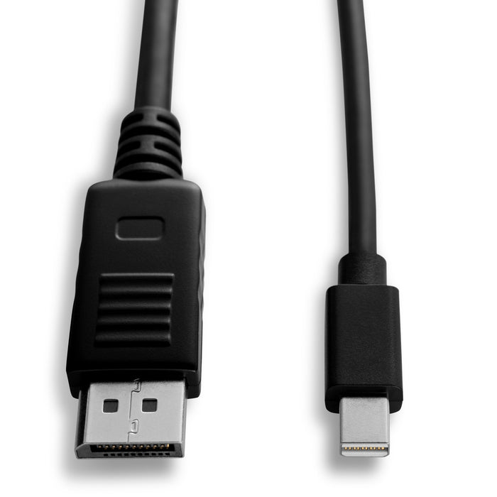 V7 V7MDP2DP-6FT-BLK-1E 2 m DisplayPort/Mini DisplayPort A/V Cable for Audio/Video Device - First End: 1 x Mini DisplayPort 1.3 Digital Audio/Video - Male - Second End: 1 x DisplayPort Digital Audio/Video - Male - 21.6 Gbit/s - Shielding - 32 AWG - Black