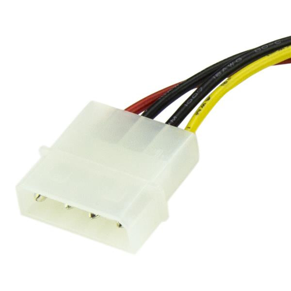 StarTech.com 15 cm 4-Pin-LP4-auf-SATA-Stromkabeladapter - für Festplatte - LP4 / SATA - 1 Stück
