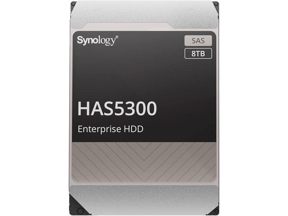 Synology HAS5300 - Hard drive - 8 TB - internal - 3.5" - SAS 12Gb/s - 7200 rpm - buffer: 256 MB - for Synology SA3200, SA3400, SA3600, High Density HD