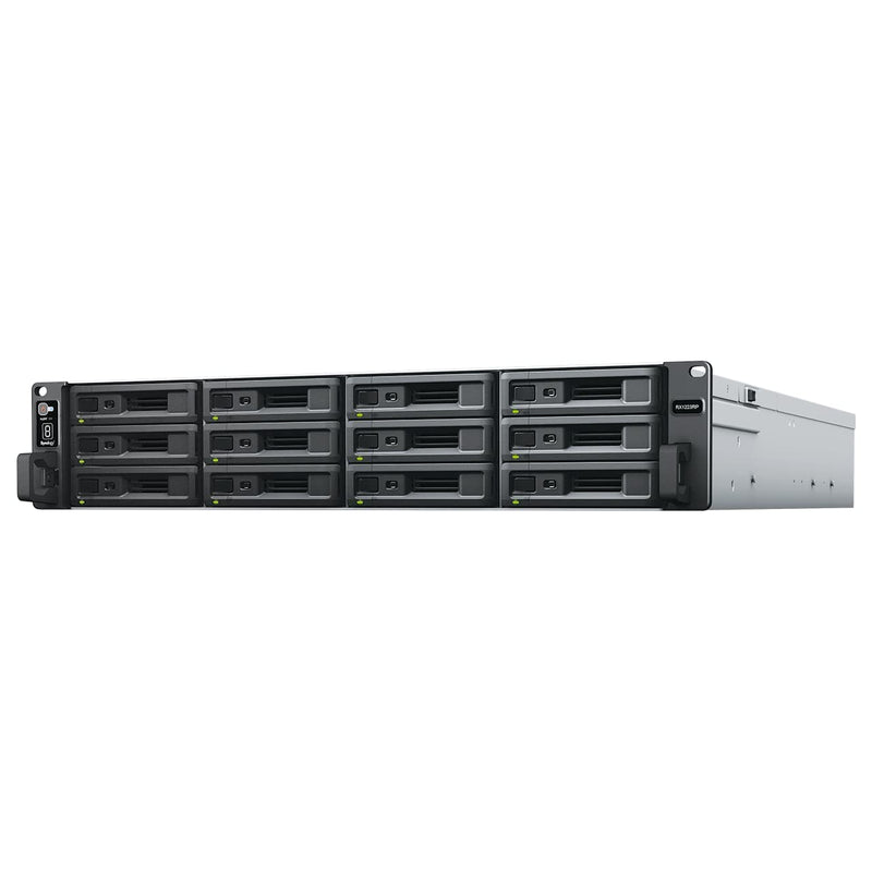 Synology RX1223RP Expansion Unit - Storage enclosure - 12 bays (SATA) - rack-mountable - 2U - for Synology HAT5300, RKS-02, SAT5210