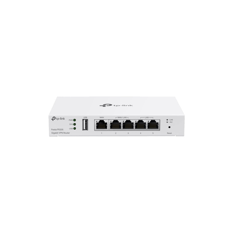TP-Link Festa FR205 wired router 10 Gigabit Ethernet - 100 Gigabit Ethernet - Gigabit Ethernet - White