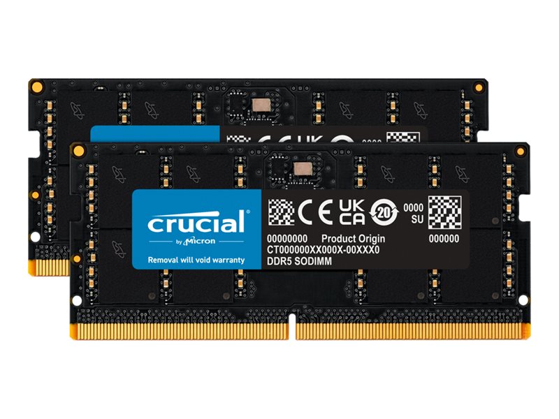 Crucial CT2K32G56C46S5 memory module 64 GB 2 x 32 GB DDR5 262-pin SO-DIMM