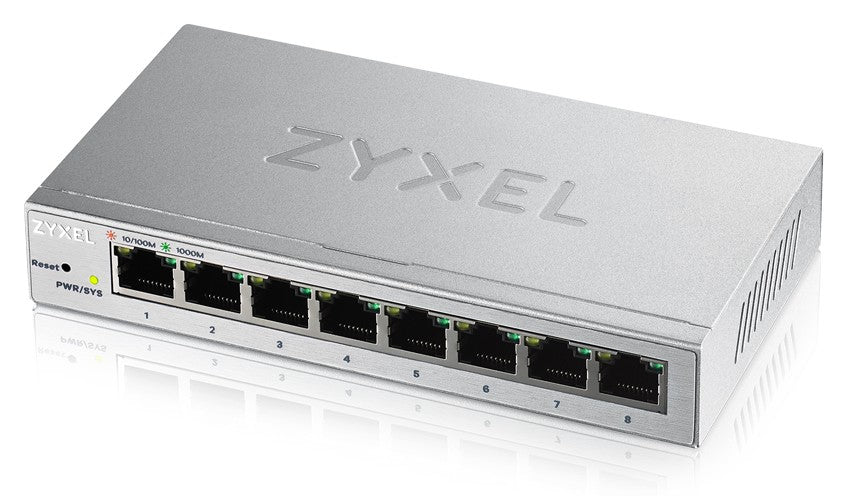Zyxel GS1200-8 Managed Gigabit Ethernet Switch (10/100/1000) Silver