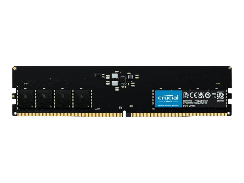 Crucial - DDR5 - module - 32 GB - DIMM 288-pin - 5600 MT/s / PC5-44800 - CL46 - 1.1 V - unbuffered - on-die ECC