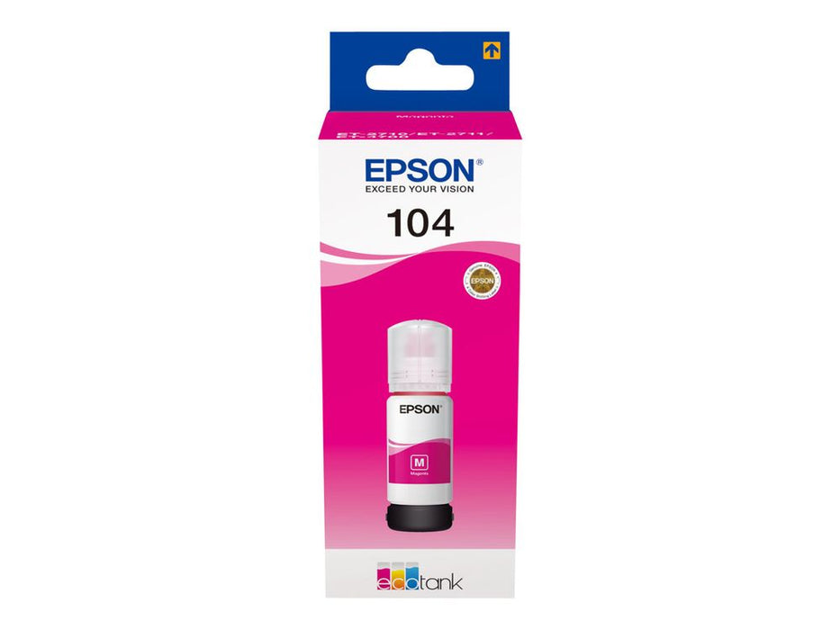 Epson Ink Cartridges, 104 4 Colour ink bottle, 1 x 65.0 ml Magenta