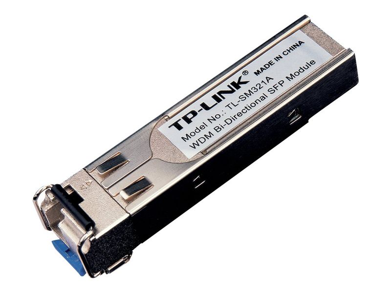 TP-Link TL-SM321A V3 - SFP (mini-GBIC) transceiver module - 1GbE - 1000Base-BX - LC/UPC single-mode - up to 20 km - 1310 (RX) / 1550 (TX) nm
