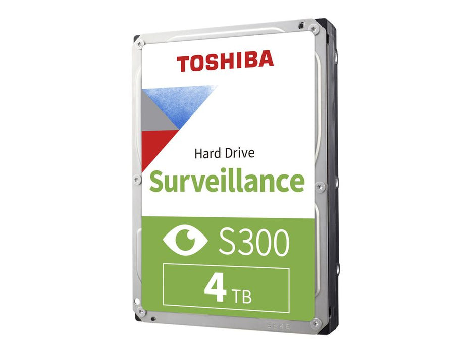 Toshiba S300 Surveillance - Hard drive - 4 TB - internal - 3.5" - SATA 6Gb/s - 5400 rpm - buffer: 128 MB