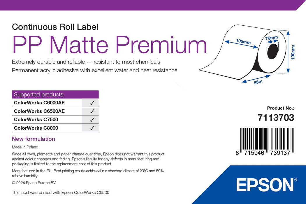 PP MATTE LABEL PREMIUM