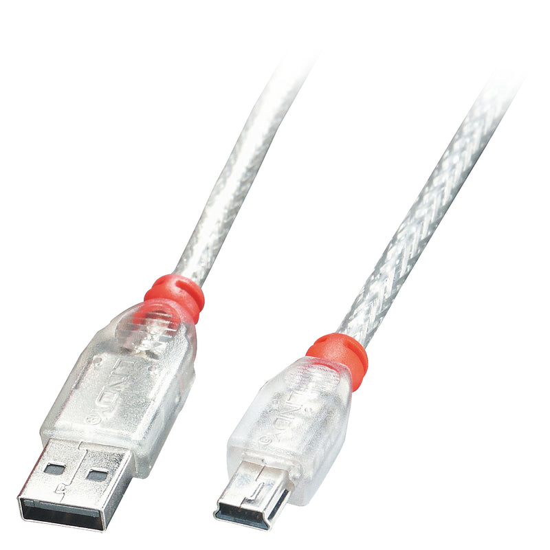 2M USB 2.0 CABLE - TRANSPARENT