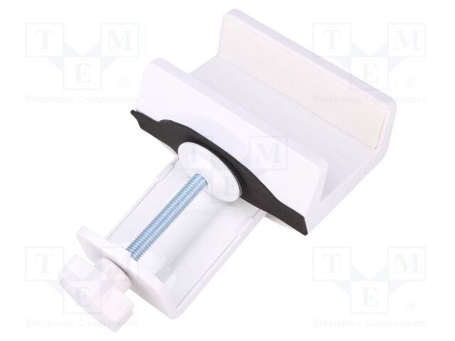 Table mount clamp-on cable organizer