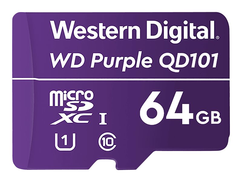 WD PURPLE QD101 MICROSD 64GB