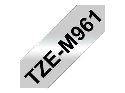 BROTHER P-Touch TZE-M961 schwarz auf silver-matt 36mm 1er-Pack
