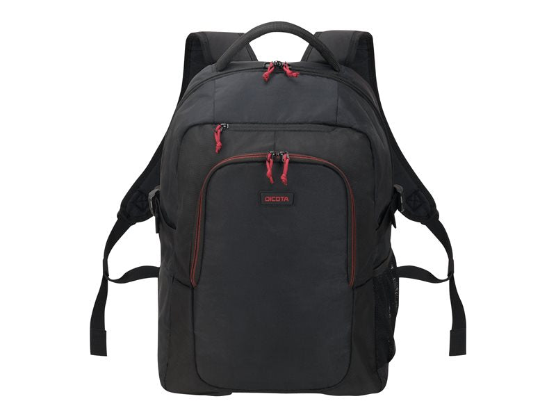 DICOTA - Notebook carrying backpack - 15.6" - black - with wireless optical mouse