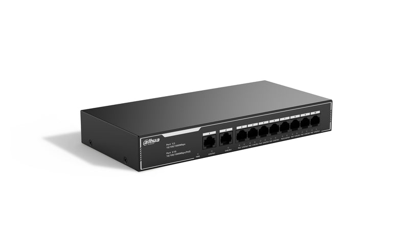 Dahua SG1010LP 10-Port Economical Gigabit PoE Switch with 8-Port PoE