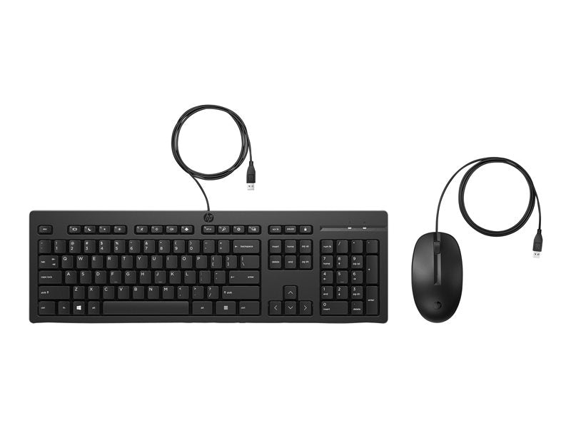 HP 225 Wired Mouse and KB United Kingdom - UK English localization