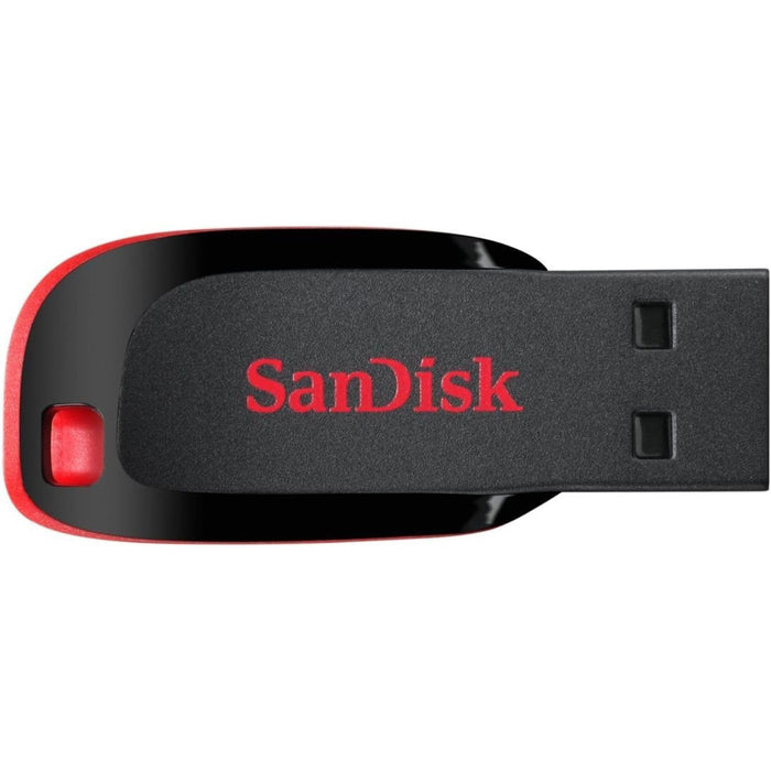 SanDisk Cruzer Blade - USB flash drive - 64 GB - USB 2.0 - black, red