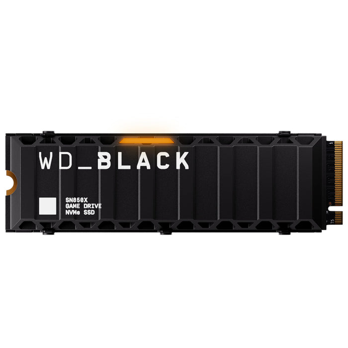 WD_BLACK SN850X NVMe SSD WDS100T2XHE - SSD - encrypted - 8 TB - internal - M.2 2280 - PCIe 4.0 x4 (NVMe) - TCG Opal Encryption 2.01 - integrated heats