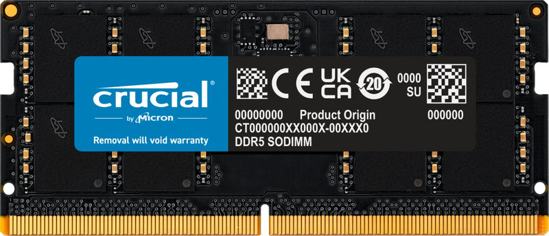 Crucial CT8G56C46S5 memory module 8 GB 1 x 8 GB DDR5 262-pin SO-DIMM ECC