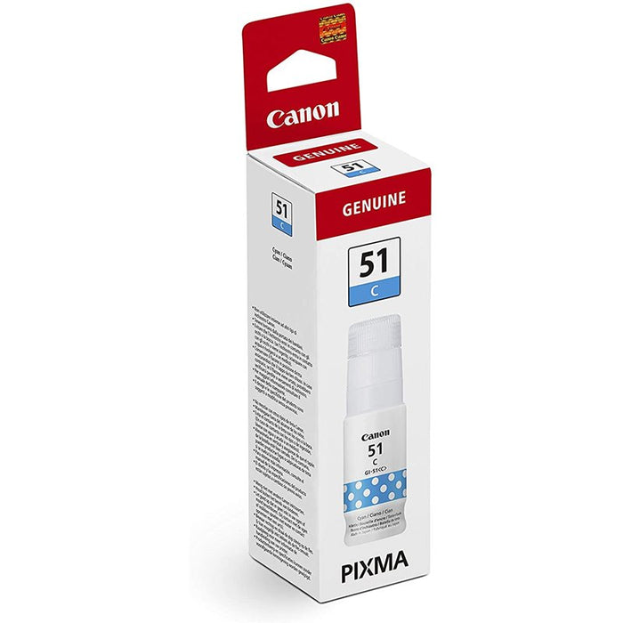 Canon GI 51 C - Cyan - original - ink refill - for PIXMA G1520, G2520, G2560, G3520, G3560