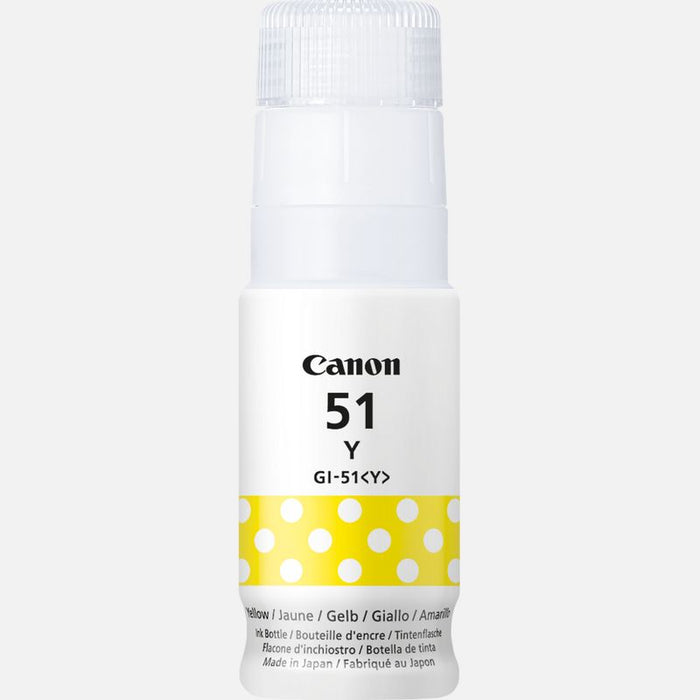 Canon GI 51 Y - Yellow - original - ink refill - for PIXMA G1520, G2520, G2560, G3520, G3560