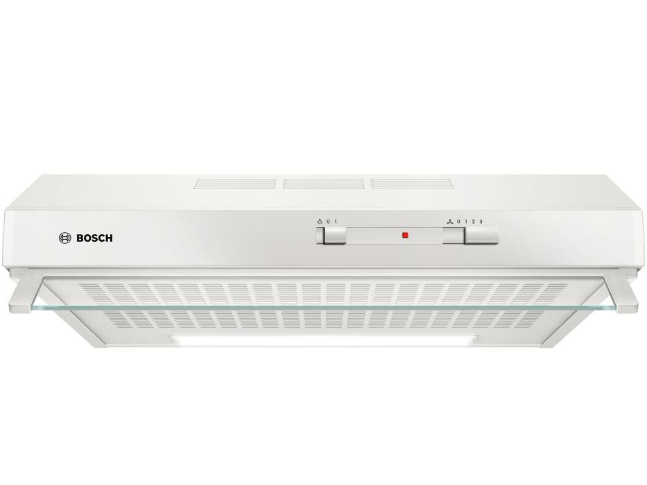 Bosch Hausgeräte DUL62FA21 Series 2 Under-Unit Hood 60 cm Wide Recirculation & Exhaust Air LED Lighting Even Illumination Slide Switch 3 Power Levels Fleece Filter Black