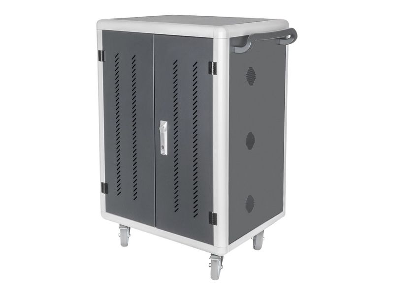 Charging trolley, 15.6", USB-A 30 charge bases, PDU, fan, 1260 x 824 x 650 mm