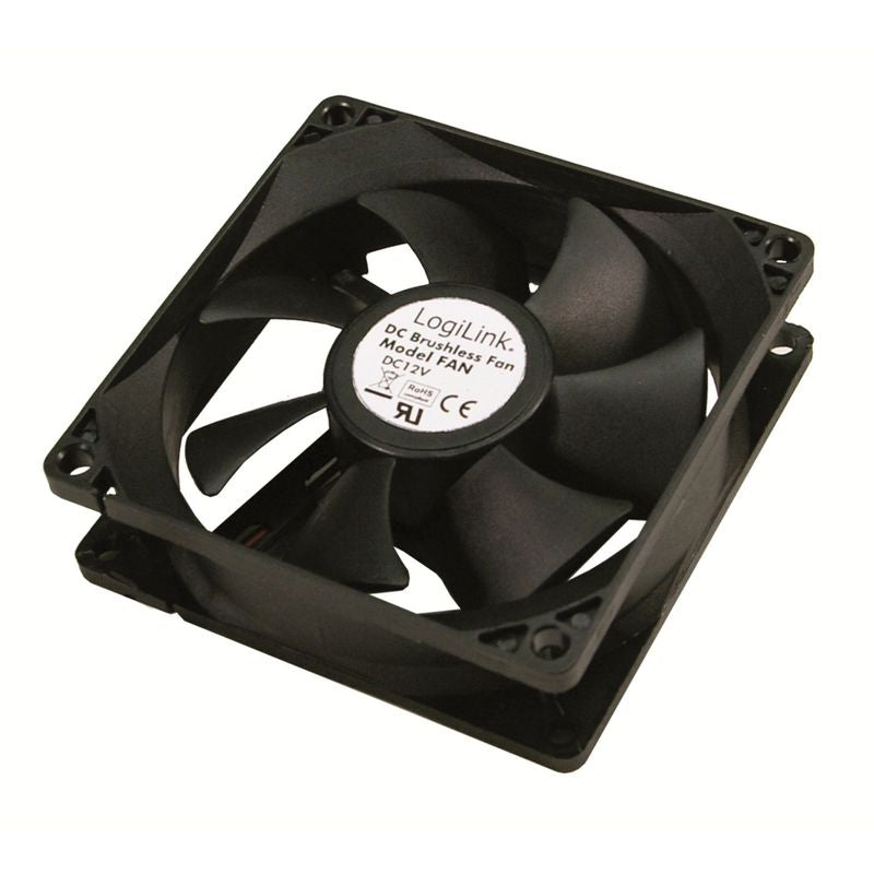 Fan 120x120x25, black,