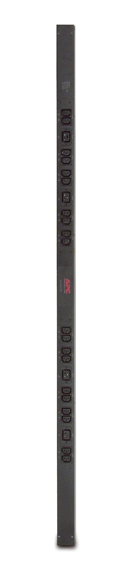 Rack PDU,Basic,ZeroU,16A,230V,(20)C13 & (4)C19, IEC309, 10 ft Cord
