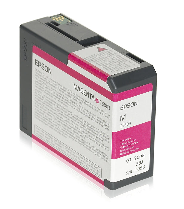 Epson Ink Cartridges, T580300, Singlepack, 1 x 80.0 ml Magenta
