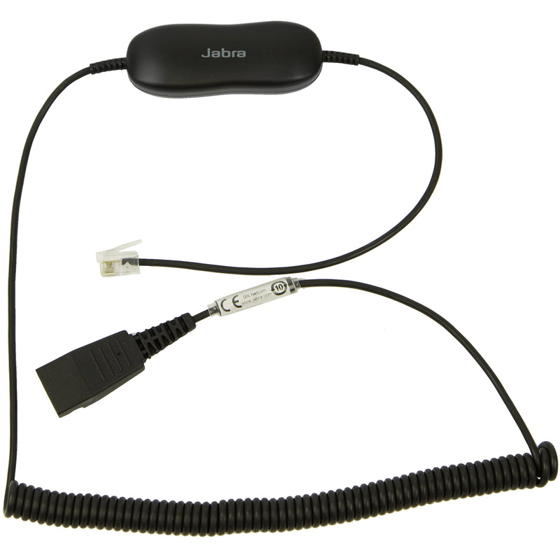 Jabra GN1216 - Headset cable - RJ-9 male to Quick Disconnect male - 2 m - for Avaya one-X Deskphone Edition 96XX, Jabra GN 2000, GN1900, GN2000, BIZ 2