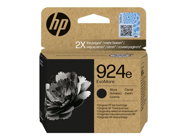 HP 924e EvoMore - Black - original - ink cartridge - for Officejet Pro 8130e