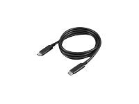 Lenovo - USB cable - USB-C (M) to USB-C (M) - 20 V - 5 A - 1 m - 4K support, USB Power Delivery (5A, 100W) - black