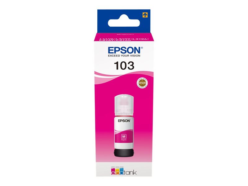Epson Ink Cartridges, 103, 101 4 colour ink bottles, Ink Bottle, 1 x 70.0 ml Magenta